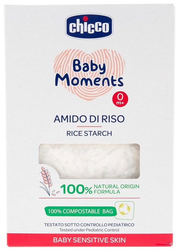 CHICCO BABY MOMENTS AMIDO DI RISO SENS 250 G - pharmaluna