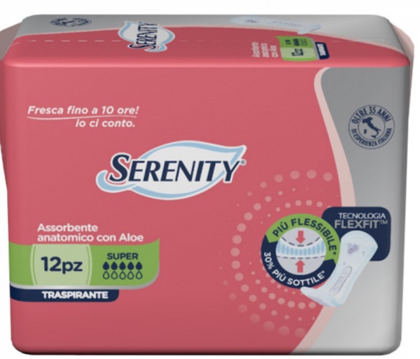 PANNOLONE PER INCONTINENZA SERENITY LIGHT LADY SUPER 12 PEZZI - pharmaluna