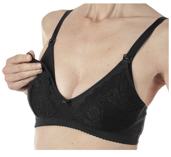 MAMMY REGGISENO COTONE ALLATTAMENTO BLACK 6C - pharmaluna