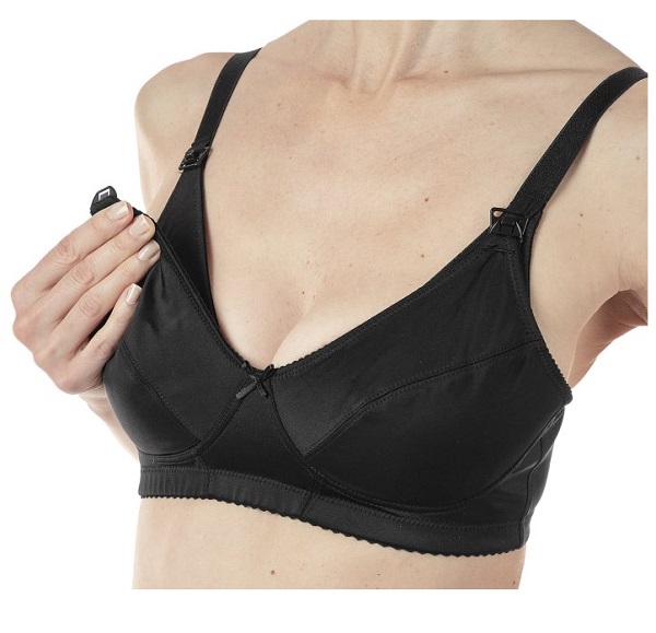 MAMMY REGGISENO MICROFIBRA ALLATTAMENTO BLACK 4D - pharmaluna