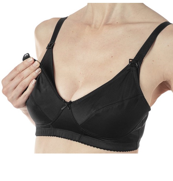 MAMMY REGGISENO MICROFIBRA ALLATTAMENTO BLACK 5D - pharmaluna