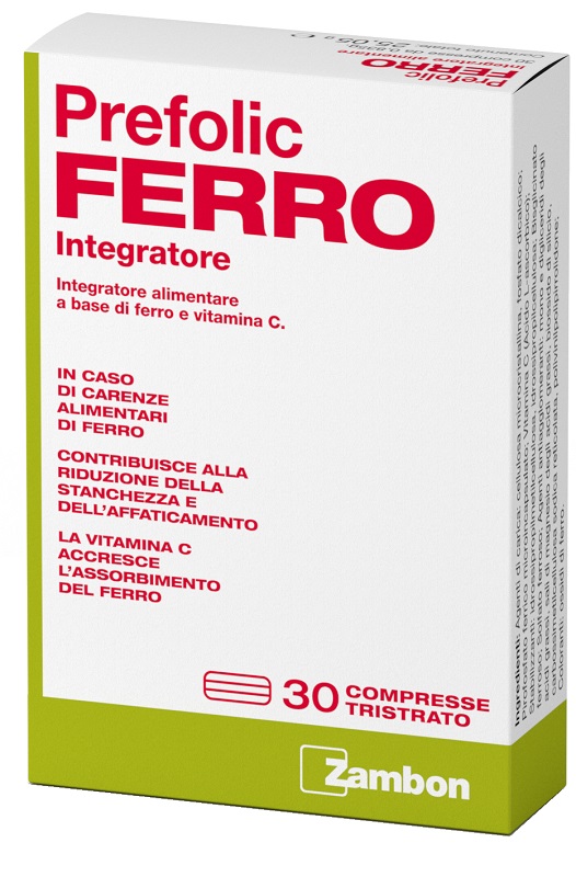 PREFOLIC FERRO 30 COMPRESSE - pharmaluna