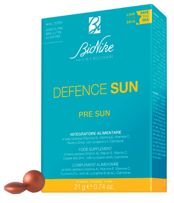 DEFENCE SUN PRE SUN 30 COMPRESSE - pharmaluna