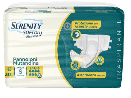 SERENITY PANNOLONE MUTANDINA SD SENSITIVE EXTRA TAGLIA L 30 PEZZI - pharmaluna