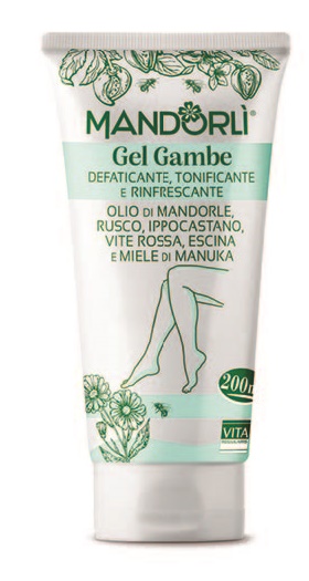 MANDORLI GEL GAMBE DEFATICANTE TONIFICANTE E RINFRESCANTE 200 ML - pharmaluna