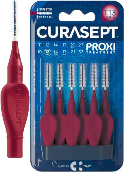 CURASEPT PROXI T13 CONE BORDEAUX 6 PEZZI - pharmaluna