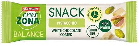 ENERZONA SNACK PISTACCHIO CIOCCOLATO BIANCO 27 G - pharmaluna