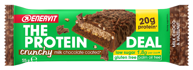 ENERVIT PROTEIN DEAL MILK CHOCO & HAZELNUT 55 G - pharmaluna