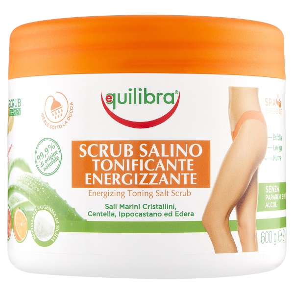 EQUILIBRA SCRUB SALINO TONIFICANTE ENERGIZZANTE 600 G - pharmaluna
