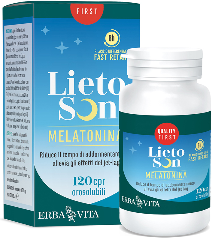 LIETOSON MELATONINA 120 COMPRESSE OROSOLUBILI - pharmaluna