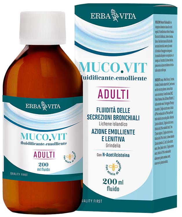 MUCOVIT FLUIDO ADULTI 200 ML - pharmaluna
