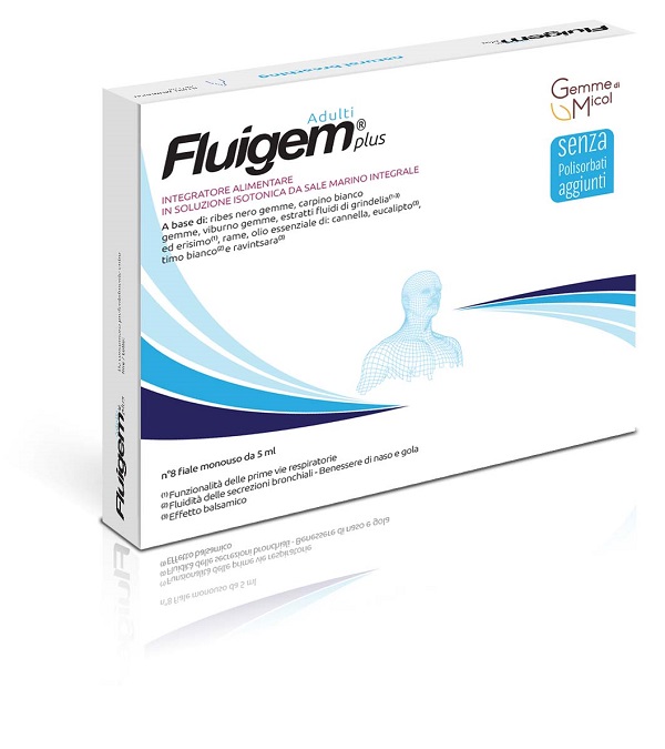 FLUIGEM PLUS ADULTI 8 FIALE DA 5 ML - pharmaluna
