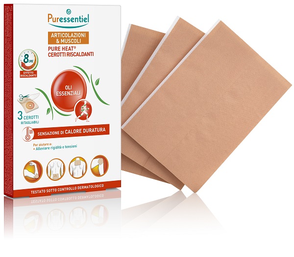 PURESSENTIEL HEAT CEROTTI 3 PEZZI - pharmaluna