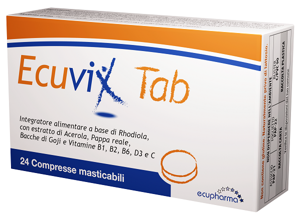 ECUVIX TAB 24 COMPRESSE MASTICABILI - pharmaluna