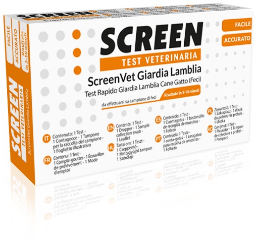SCREENVET TEST RAPIDO GIARDIA LAMBLIA FECI CANE E GATTO - pharmaluna
