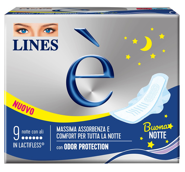 LINES E' NOTTE CARRY PACK 9 PEZZI - pharmaluna