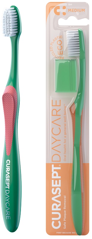 CURASEPT DAYCARE SPAZZOLINO ECO MEDIUM - pharmaluna