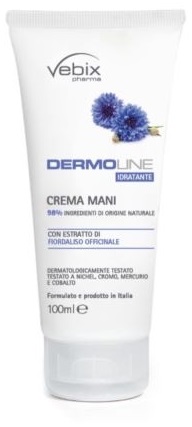 VEBIX DERMOLINE CREMA MANI FIORDALISO 100 ML - pharmaluna