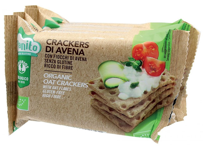 PROBIOS BIO CRACKERS AVENA CON FIOCCHI DI AVENA 4 X 35 G - pharmaluna