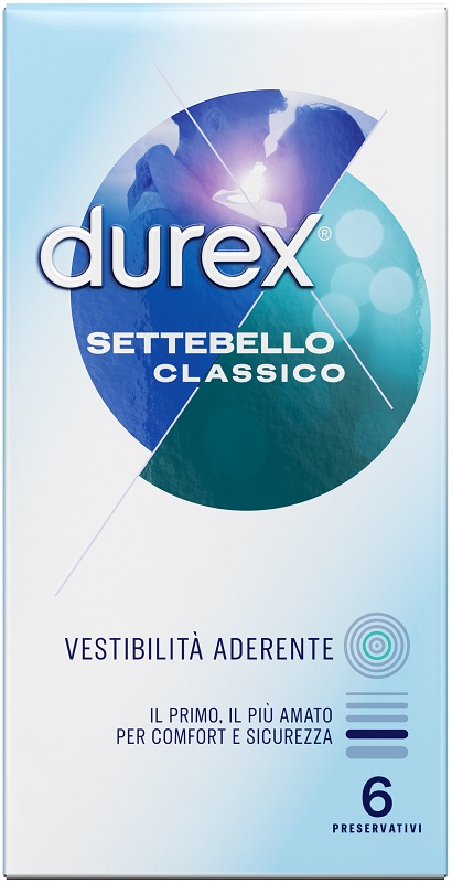 PROFILATTICO DUREX SETTEBELLO CLASSICO 6 pezzi - pharmaluna