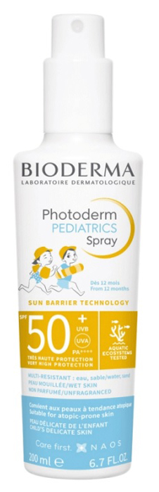 PHOTODERM PEDIATRIC SPRAY SPF50+ 200 ML - pharmaluna