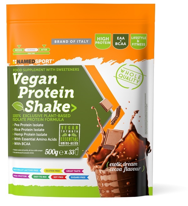 VEGAN PROTEIN SHAKE EXOTIC DREAM COCOA 500 G - pharmaluna