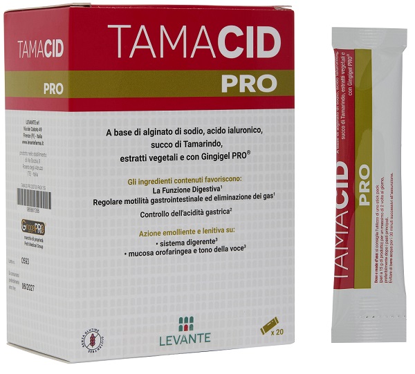 TAMACID PRO 20 STICK PACK 15 G SENZA GLUTINE SENZA LATTOSIO - pharmaluna