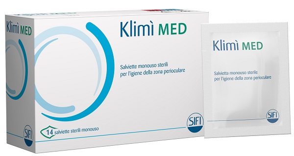 KLIMI' MED DETERGENTE PERIOCULARE 14 SALVIETTINE STERILI MONOUSO - pharmaluna