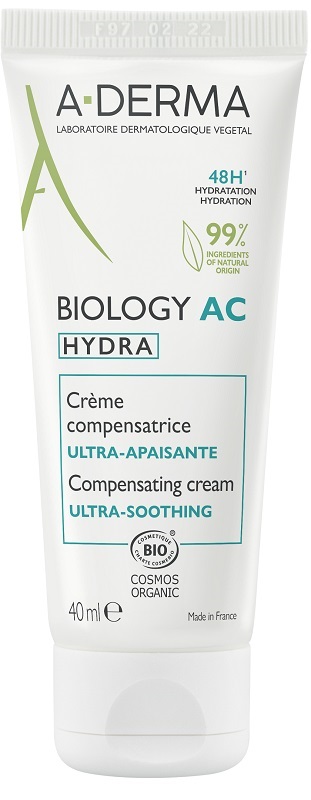 ADERMA BIOLOGY AC HYDRA CREMA COMPENSATRICE ULTRA LENITIVA 40 ML - pharmaluna