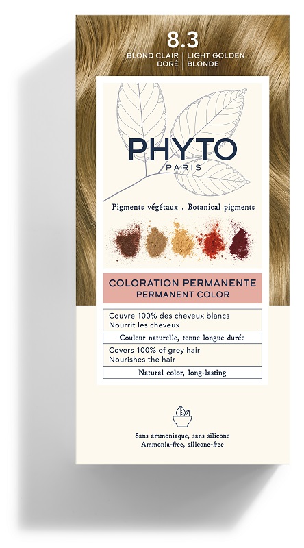 COLOR KIT 8,3 BIONDO CHIARO DORATO LATTE RIVELATORE 50 ML + CREMA COLORANTE 50 ML + MASCHERA PROTETTIVA COLORE 12 ML + GUANTI - pharmaluna