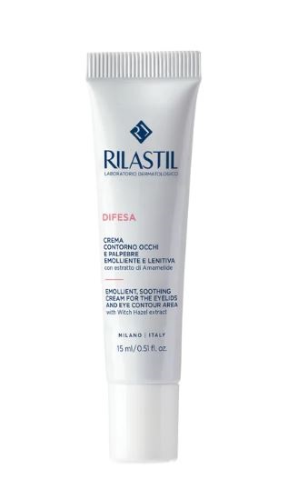 RILASTIL DIFESA CREMA CONTORNO OCCHI E PALPEBRE EMOLLIENTE E LENITIVA 15 ML - pharmaluna