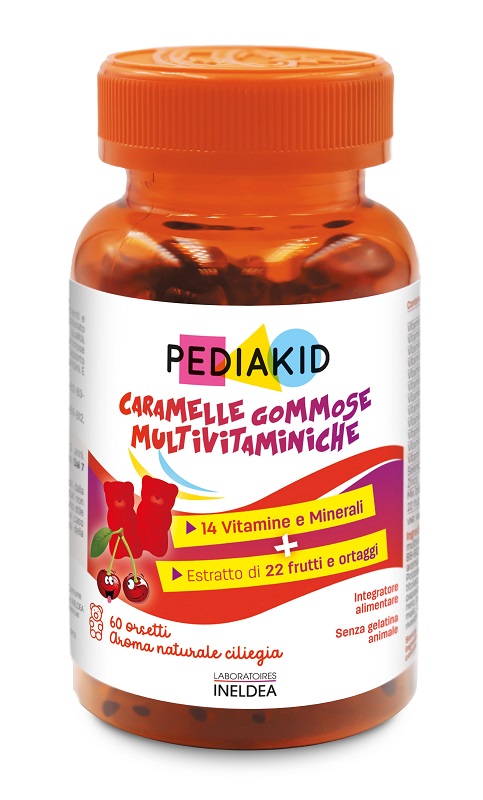 PEDIAKID MULTIVITAMINICO 60 ORSETTI GOMMOSI - pharmaluna