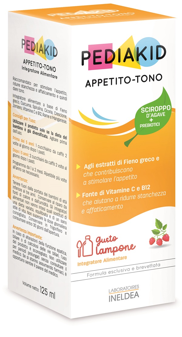 PEDIAKID APPETITO E TONO SCIROPPO 125 ML - pharmaluna