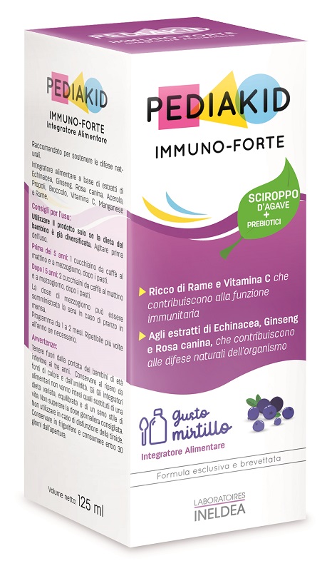 PEDIAKID IMMUNO FORTE SCIROPPO 125 ML - pharmaluna