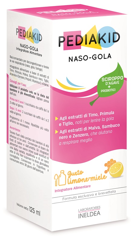 PEDIAKID NASO GOLA SCIROPPO 125 ML - pharmaluna
