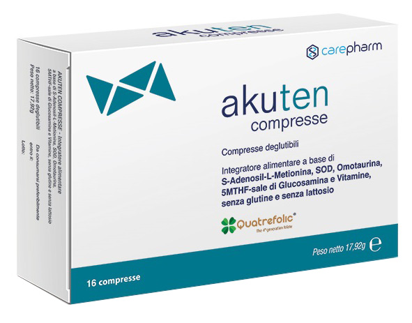 AKUTEN 16 COMPRESSE DEGLUTIBILI SENZA GLUTINE E LATTOSIO - pharmaluna