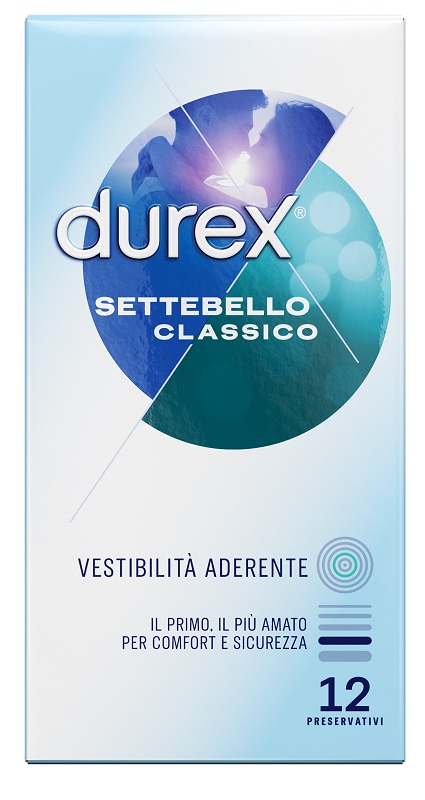 PROFILATTICO DUREX SETTEBELLO CLASSICO 12 PEZZI - pharmaluna