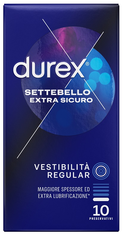 PROFILATTICO DUREX SETTEBELLO EXTRA SICURO 10 PEZZI - pharmaluna
