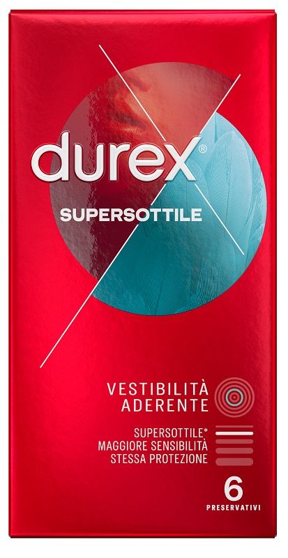 PROFILATTICO DUREX SUPERSOTTILE CLOSE FIT 6 PEZZI - pharmaluna