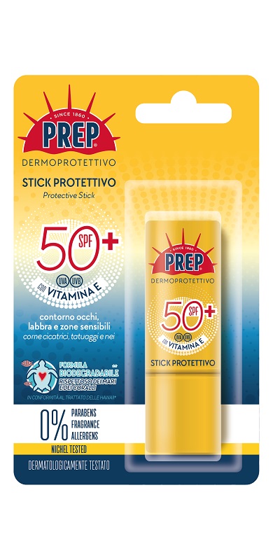 PREP STICK DERMOPROTETTIVO SPF50+ ECO 12 ML - pharmaluna