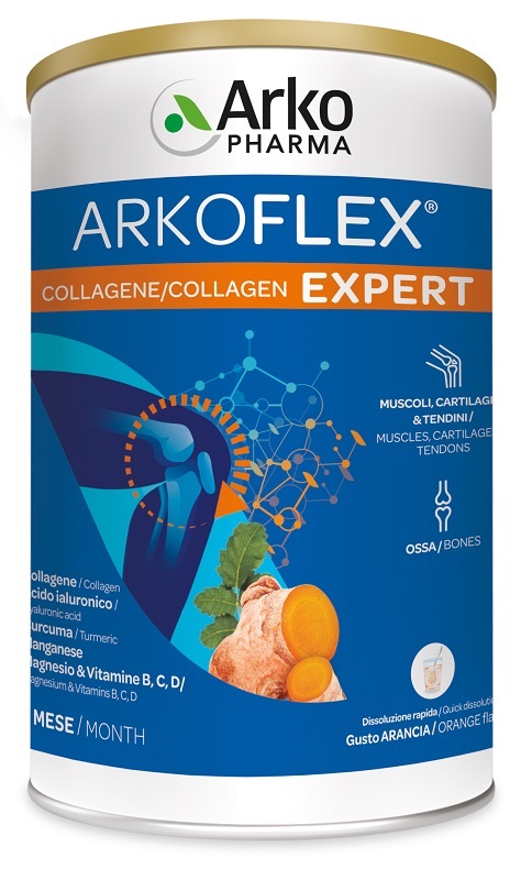 ARKOFLEX EXPERT COLLAGENE ARANCIA POLVERE 390 G - pharmaluna