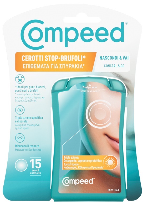COMPEED CEROTTI STOP BRUFOLI NASCONDI & VAI 15 PEZZI - pharmaluna