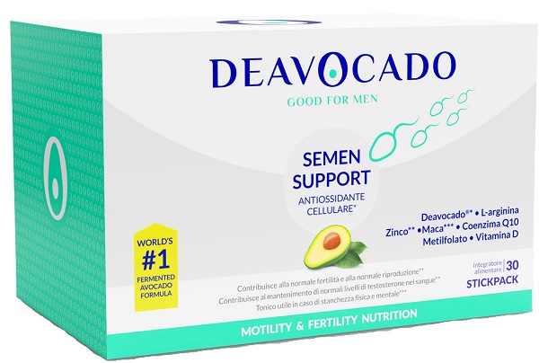 DEAVOCADO SEMEN SUPPORT UOMO 30 STICKPACK - pharmaluna