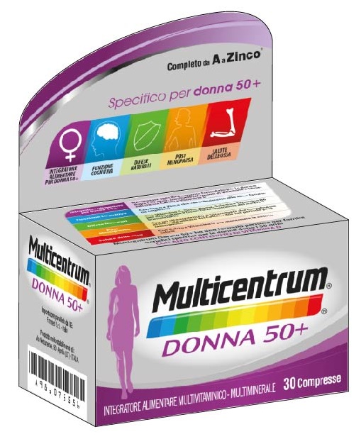 MULTICENTRUM DONNA 50+ 30 COMPRESSE - pharmaluna