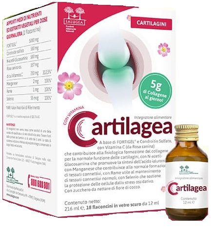 CARTILAGEA SALUGEA 18 FLACONCINI DA 12 ML - pharmaluna