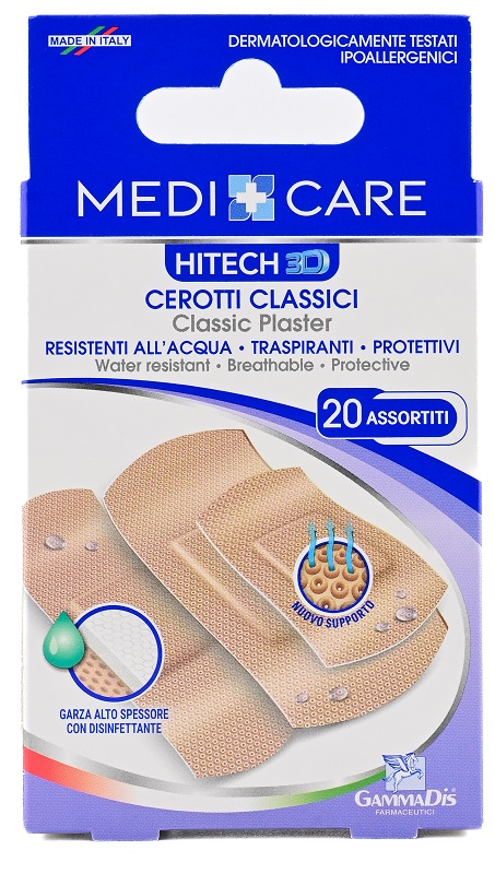 CEROTTO MEDICARE CLASSICI 3D ASSORTITI 20 PEZZI - pharmaluna