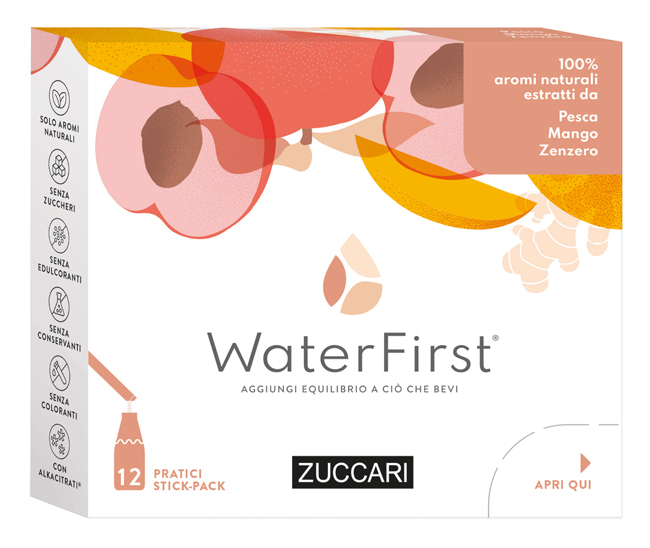WATER FIRST PESCA-MANGO-ZENZERO 12 STICK PACK - pharmaluna
