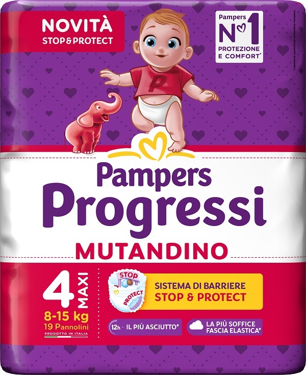PAMPERS PROGRESSI MUTANDINA MAXI 19 PEZZI - pharmaluna