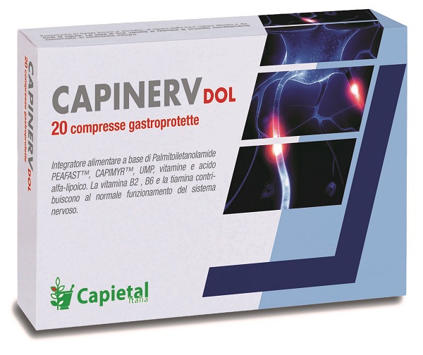 CAPINERV DOL 20 COMPRESSE GASTROPROTETTE - pharmaluna