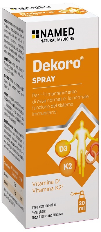 DEKORO SPRAY 20 ML SENZA GLUTINE, NATURALMENTE PRIVO DI LATTOSIO - pharmaluna